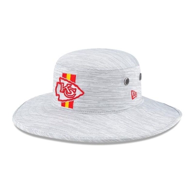 Red Kansas City Chiefs Hat - New Era NFL Official NFL Training Panama Bucket Hat USA5836024